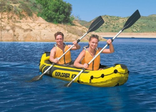 Intex Explorer K2 Kayak, Yellow - Fishing Outings