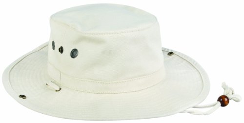 Outdoor Cap Boonie Canvas with Brim Snaps, Natural, Large/X-Large ...